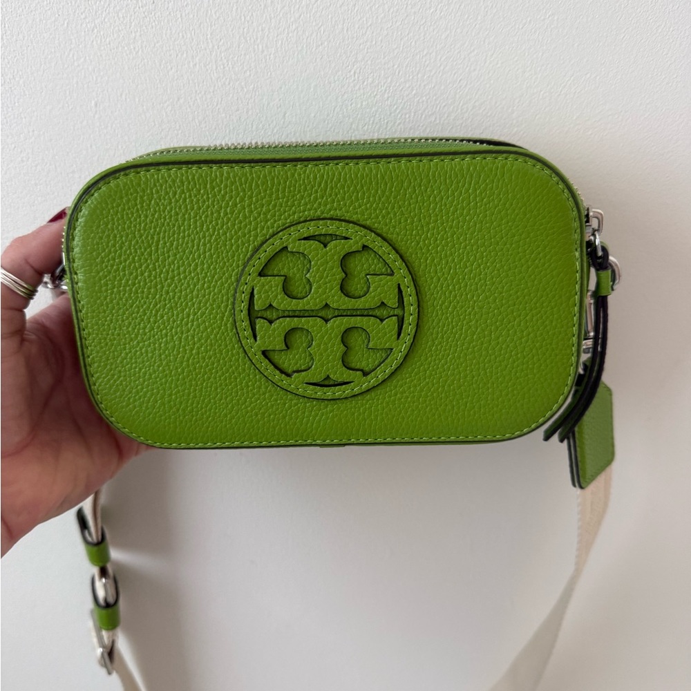 Tory Burch Miller Mini Green Crossbody Bag